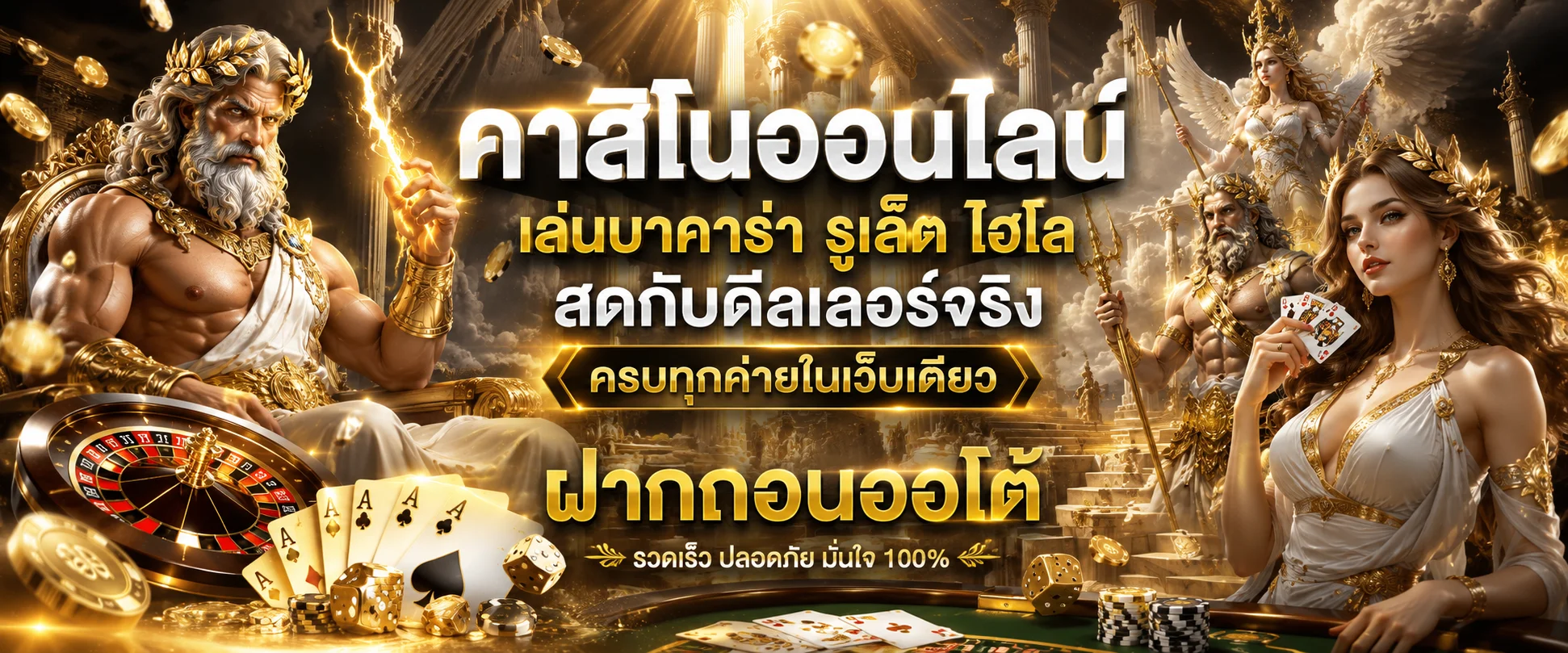 คาสิโนออนไลน์ Olympus Online ถ่ายทอดสดจากคาสิโนจริง